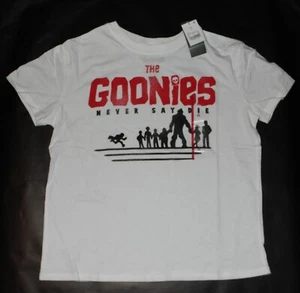 Case of 12 Goonies Never Say Die White Graphic Print T-Shirt New W/Tags Size XS - Picture 1 of 7