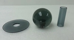 Japan Sanwa Clear Smoke Ball Top + Clear Smoke Tube set Video Game Arcade Parts - Picture 1 of 5