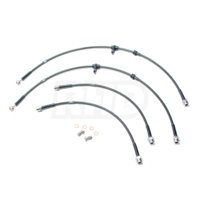 HEL BRAIDED BRAKE LINES HOSES FOR MITSUBISHI L200 PICKUP 2006-2015 [WITH ABS] - Image 1 of 2