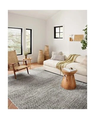 Loloi II Neda Collection Ivory/Charcoal 3'-6" x 5'-6" Accent Rug 3'-6" x 5'-6" - Image 1 of 4