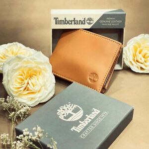 Timberland Genuine Leather Passcase Wallet Tan $55 D01387/02