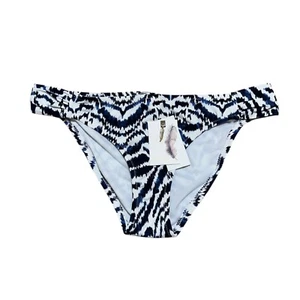 Jessica Simpson Womens Size M Blue Surfers Paradise Hipster Swim Bottoms NWT - Picture 1 of 11
