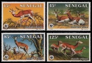 Senegal 1986 - n. Michel 875-878 ** - nuovo di zecca - fauna selvatica / animali selvatici - Foto 1 di 1