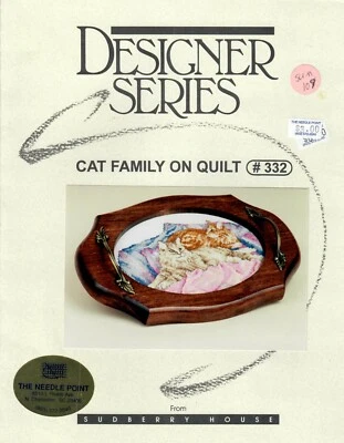 "Cat Family on a quilt" cross stitch pattern-Sudberry House-rare-1997-pre-owned - Image 1 of 2