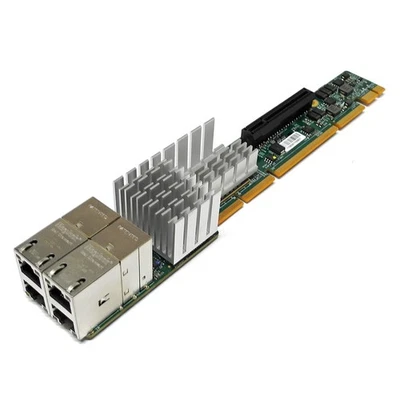 Supermicro AOC-UR-i4XT 4-Port 10GbE PCI-Express x8 3.0 Ultra Riser Adapter - Bild 1 von 3