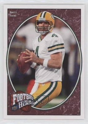 2008 Upper Deck Football Heroes Brett Favre #8 HOF - Image 1 of 2