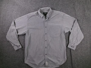 Eddie Bauer Hemd Herren mittelgrau schwer Flanell Arbeit Freizeit Camp Outdoor - Bild 1 von 11
