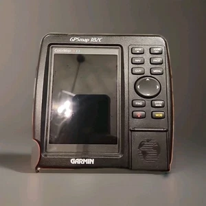 GARMIN GPSMAP 182C MARINE GPS NAVIGATION CHART PLOT FISHFINDER With a BLUECHART - Picture 1 of 9