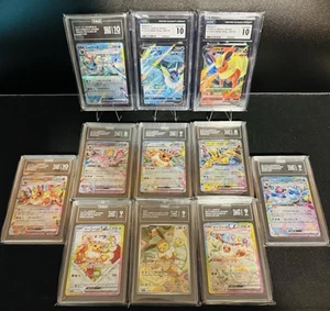 POKEMON 11 Slab Lot - EEVEE-LUTIONS from Prismatic, Terastal Festival, &9 Colors - Picture 1 of 13