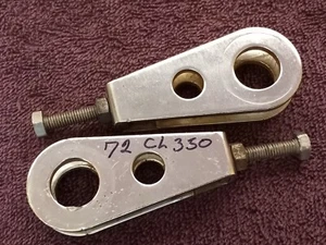 Vtg 1972 HONDA CL350 350 TWIN CHAIN ADJUSTER CHROME AXLE REAR WHEEL 1970-72 CB - Picture 1 of 6
