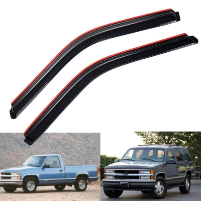 In-Channel Rain Guard Window Visor for 1988-1999 Chevy C2500 C3500 Standard Cab - Image 1 of 4