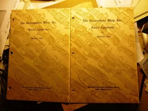 1954 GRAMOPHONE SHOP CATALOG 2x Record Supplement JANUARY FEBRUARY LP Vinyl 78 - Picture 1 of 2