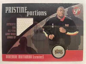 2001-02 Topps Pristine Portions Dikembe Mutombo All Star Game Patch Jersey - Picture 1 of 2