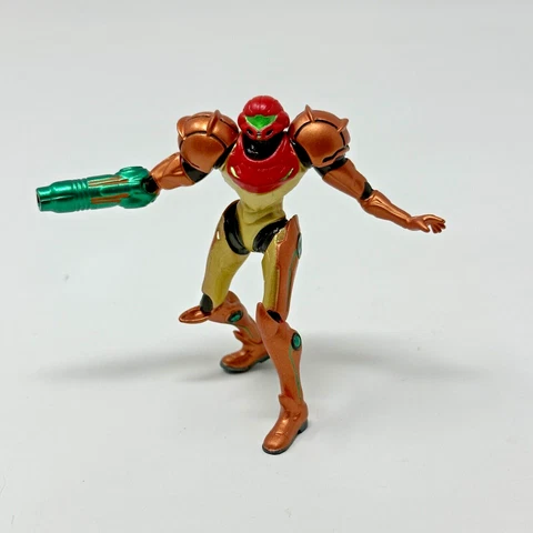 World of Nintendo Metroid Samus Figure Jakks Collectible Figure *Hard to Stand Cover