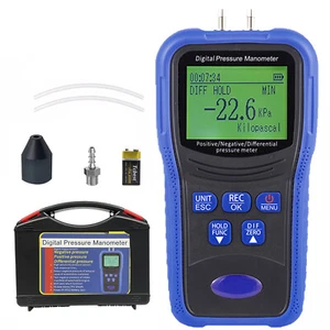 Differenzdruckmessgerät Digital Manometer Dual Port Luftdruckmessgerät 11 Units - Bild 1 von 7