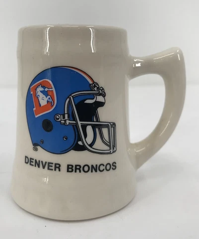 Vintage Denver Broncos Coffee Mug Cup Retro Helmet Logo Big D Cover