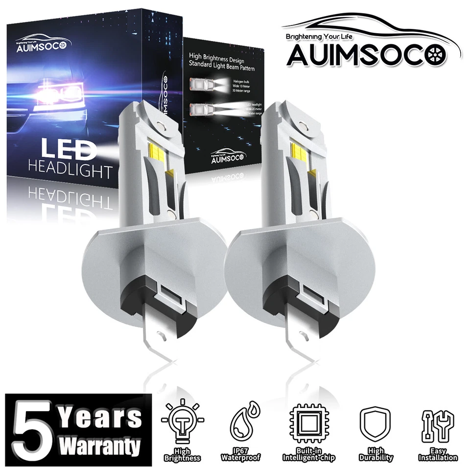 Par de bombillas LED súper brillantes para Mercedes-Benz C43 AMG 1998-2000 H1 Foto 1 de 4