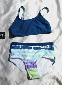 Target Brand Art Class Girls 2 Piece Swimsuit, blue, Size L 10/12 - Picture 1 of 1