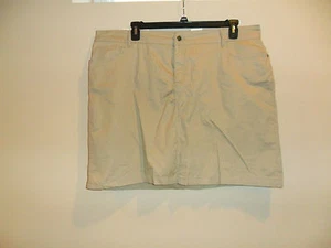 Croft&Barrow Women's Classic Fit Mid Rise Skort Stretch Taupe Size:24W NEW - Picture 1 of 7