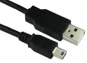andee cables Brand 1.8m USB 2.0 Lead A Plug To Mini B 5 pin  Data Cable Power - Picture 1 of 7