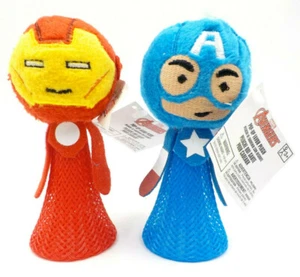 Marvel Avengers Pop Up Plush 3.5" Figure Set w/ Iron Man & Captain America - Picture 1 of 9
