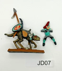 Warhammer Fantasy Dark Elves Doomdrake Cold One Rider Knight OOP Metal Vintage - Picture 1 of 1