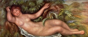 Woman Reclining by Pierre-Auguste Renoir Giclee Fine Art Print Repro on Canvas - Picture 1 of 1