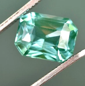 10,30 ct blau grün Farbe facettierter Kunzit aus Afghanistan loser Edelstein AAA+ - Bild 1 von 5