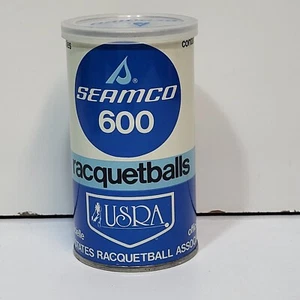 Vintage Seamco 600 Racquetball Can SEALED 2 Balls Official Ball Of USRA SEALED - Picture 1 of 5