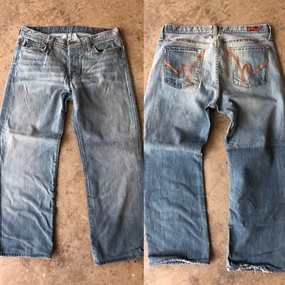 CITZENS OF HUMANITY JEANS by Jerome Dahan Faded Blue Wash Men's Size 34 - Image 1 of 4