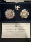 *1991-1995* Us Mint World War Ii 50Th Anniversary Ms/Unc Two Coin Set W/ Ogp-Coa