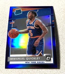 2020-21 Panini Donruss Optic RC Purple Prizm #175 Immanuel Quickley Knicks