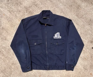 Vintage 60's Providence Gas Mechanic Rhode Island Work Jacket 70's - Picture 1 of 11