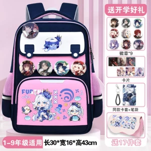Genshin Impact Furina Knapsack Shoulder Bag Schoolbag Teenage Student Grades 1-9 - Picture 1 of 15