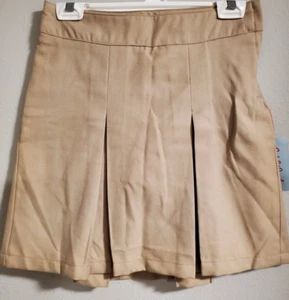 Cat &Jack Girl's Pita Bread Khaki School Uniform Skirt Skort Sz 12 ~ NWT - Picture 1 of 7