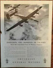 Chevrolet Whitney Bomber Planes Ad 1943 Original Vintage Art 40S Print Wwii War