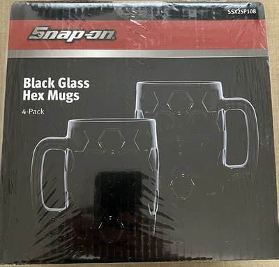 Conjunto promocional de canecas sextavadas de vidro preto ferramentas de encaixe mercadoria SSX25P108 - Imagem 1 de 2