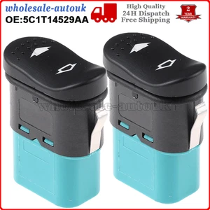 2PCS Electric Door Window Switch Single For Ford Transit MK7 Onwards 5C1T14529AA - Picture 1 of 9