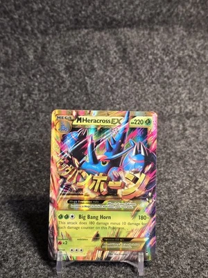 Pokemon TCG M Heracross EX Secret Rare 112/111 XY-Furious Fists Hp Holofoil - Image 1 of 2