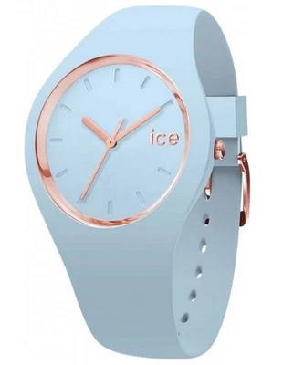 Ice-Watch ICE 001063 glam pastel Lotus Medium Damenuhr neu Silikon hellblau M19 - Bild 1 von 2