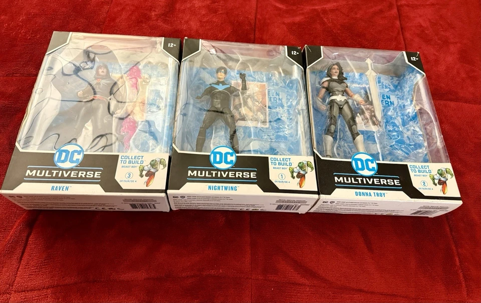 McFarlane Toys Donna Troy, Nightwing, Raven Teen Titans Lote 7” Sin BAF Beast Boy Foto 1 de 4
