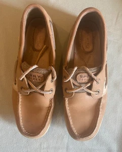 Sperry Top-Sider 61428 Damen 6M hellbraun Leder Slipper Boot Halbschuhe Schuhe - Bild 1 von 8