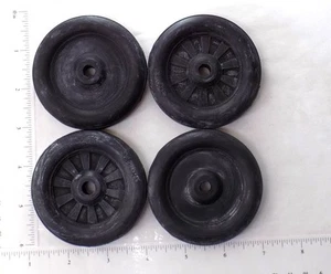 Set 4 Buddy L Simulated Spoke Rubber Wheel/Tire Replacement Toy Parts BLP-016-4 - Picture 1 of 2
