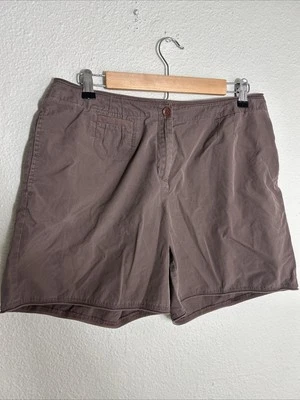 Pantalones cortos J Jill para mujer talla 10 marrón 100 % algodón 32x6 Foto 1 de 4