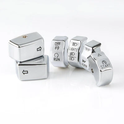 Kit tapa interruptor cromo (reemplazo OE #71500110) se adapta a Fat Boy 2014 FLSTF Foto 1 de 3