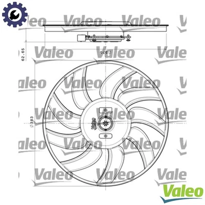 FAN ENGINE COOLING 696350 FOR AUDI Q3/SUV A4/S4/Allroad A5/S5/Convertible Q5 A6 - Image 1 of 4