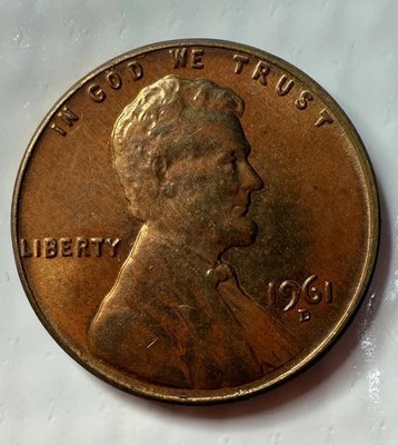 1961-D RD Lincoln Cent Mint Condition!! - Image 1 of 3