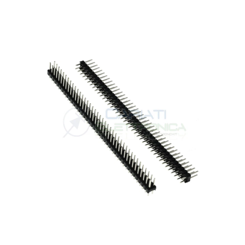 2 Pezzi Connettore Strip Line Doppia Fila 80 pin per Circuiti Pcb 40x2 Passo 2,5 - Immagine 1 di 1