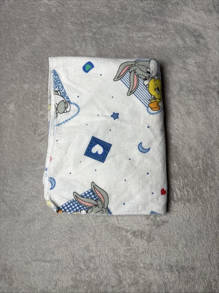 Manta de colección Baby Looney Tunes Sleepy Sleeping Bugs Piolín Corazón Estrella 26"x35" Foto 1 de 4