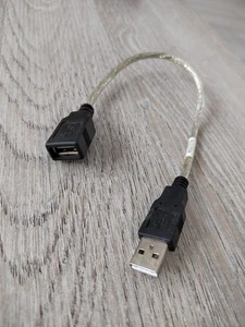 Câble Cordon Rallonge USB A (Mâle à Femelle) - 30cm Noir - Afbeelding 1 van 1